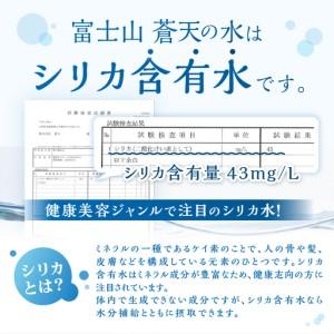 ふるさと納税 【年6回・隔月送りとどける】富士山青天井の水 500ml×48本（2入れもの）下げ札受け答え 生まれながら水 砿物お水 水 山梨県忍野村