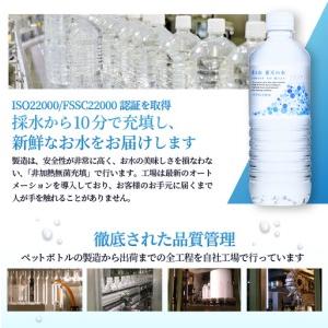 ふるさと納税 【年6回・隔月送りとどける】富士山青天井の水 500ml×48本（2入れもの）下げ札受け答え 生まれながら水 砿物お水 水 山梨県忍野村