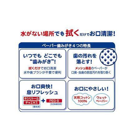 ふるさと納税 備蓄用 ペーパー歯みがき クールウェイブ 30包入り　災害 旅行 アウトドア ハミガキ 歯磨き 千葉県千葉市_2
