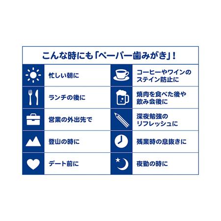 ふるさと納税 備蓄用 ペーパー歯みがき クールウェイブ 30包入り　災害 旅行 アウトドア ハミガキ 歯磨き 千葉県千葉市_4
