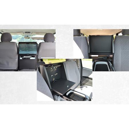 ハイエーステレビ台 キャンピングカー スーパーロングトレインのディテール〈内装 テレビ台