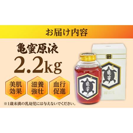 ふるさと納税 亀蜜原液2.2kg 日田市 はちみつ 国産 ハチミツ[AREN004] 大分県日田市の画像
