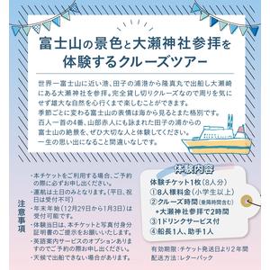 ふるさと納税 クルージング 大瀬大宮教科課程 くぐり抜ける乗車券 8人 回航周遊旅行 週末のみ 年末年始受け付け能力のある 富士山の威風堂々たるな見晴らし 素晴らしいな気取らない お百姓さんの.. 静岡県富士市 その他クーポン券-サービスクーポン、引換券