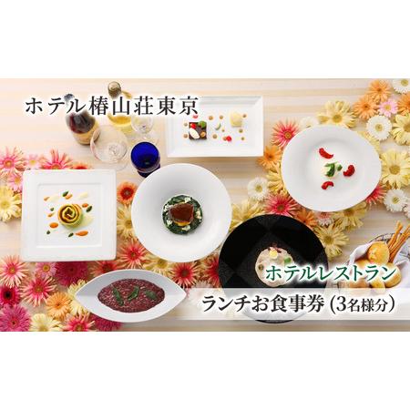 ふるさと納税 食事券 ホテル 椿山荘 東京 ランチ 3名様分 お食事券 レストラン チケット ギフト 券 家族 イタリアン 和食 東京都文京区