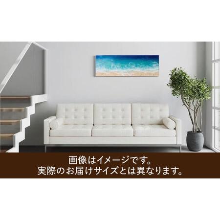 ふるさと納税 アート レジンアート 『波のキャンバス』 A1サイズ  BCAG018 沖縄県沖縄市の画像