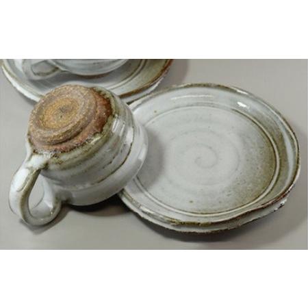 ふるさと納税 萩焼 コーヒーカップ (丸) ペア 山口県萩市_1