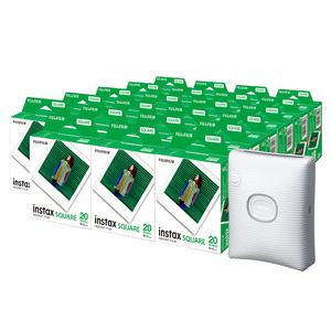 ふるさと納税  「スマホプリンターinstax?“チェキ”スクエアセット」instax? スクエアフォーマットフィルム 2パック×23（合計460枚撮.. 神奈川県南足柄市の画像