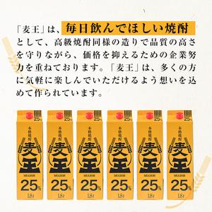 ふるさと納税 鹿児島 本格焼酎 麦王パック (1.8L×6本・計10.8L) 焼酎