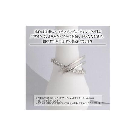 ふるさと納税 ダイヤモンド プラチナ インデックスリング KARATI ダイヤモンド 静岡県沼津市の画像