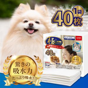 ふるさと納税 ペットシーツ 【極】シリーズ 薄型スーパーワイド 160枚 ペット用 犬用 猫用 トイレシーツ 日用品 ペット用品 大容量 防災 備蓄 消.. 静岡県富士市_1