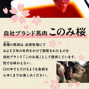 ふるさと納税 このみ桜 馬刺し 赤身上・霜降りセット 12回定期便_このみ桜 馬刺し 赤身上 約 150g 霜降り 約 100g 2種類 セット 定期便 12.. 福岡県久留米市の画像