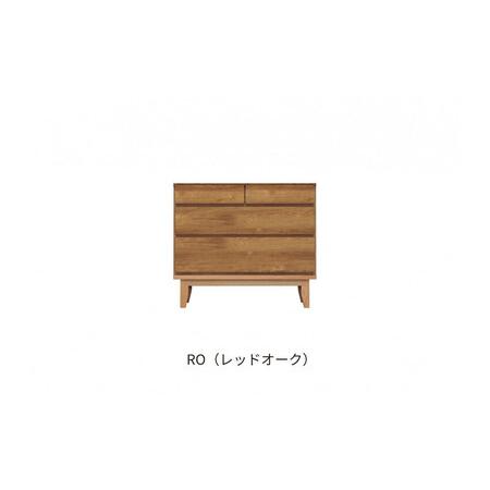ふるさと納税 【レッドオーク】大川家具 幅90cm 3段 チェスト -ramsey