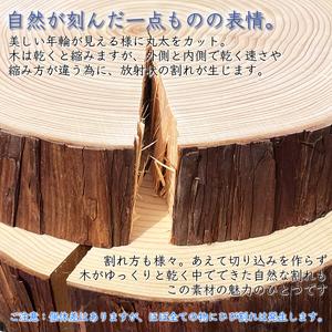 ふるさと納税 薪一 木のまんま 高さ5センチ×直径20-30センチ 重量約2kg 丸太の輪切り 伊那市 長野県 信州【011-99】 長野県伊那市の画像