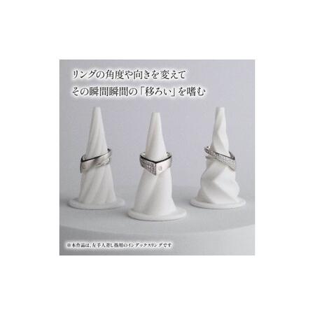 ふるさと納税 ダイヤモンド リング プラチナ ブラック サファイア KARATI パイナス ダイヤモンド 静岡県沼津市の画像