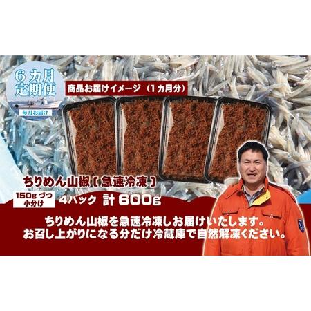 ふるさと納税 【定期便】ちりめん山椒しらす 600g×全6回 大阪府泉佐野市の画像