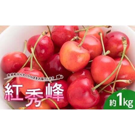 ふるさと納税 [数量限定] 大きめサイズ厳選! さくらんぼ 紅秀峰 約1kg (バラ詰め) [西塚農園] F21U-451 青森県南部町