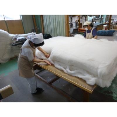 ふるさと納税 明治6年創業　ワタセ工場直売　コットンの王様エジプト綿入り敷ふとん（ピンク）【CW57W】 滋賀県近江八幡市_1