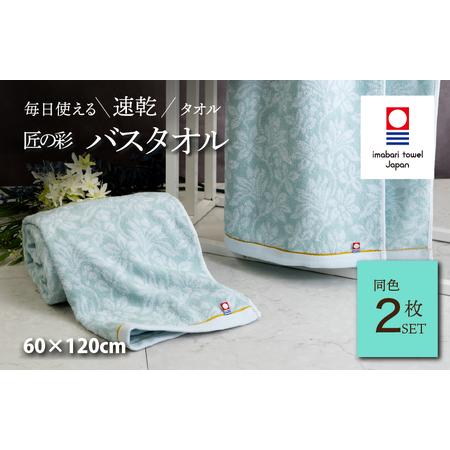 ふるさと納税 (今治タオルブランド認定)匠の彩 バスタオル 2枚セット (ブルー) [I002910BT2] 愛媛県今治市