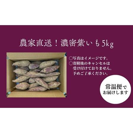 ふるさと納税 紫芋 農家直送！とろける濃密紫いも5kg【ADATARAふぁーむ】 福島県二本松市の画像