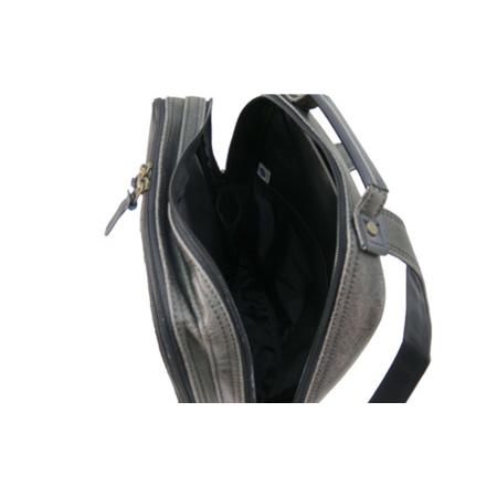 ふるさと納税 レトロリュック (No.4990-01) ブラック / 木和田 リュック リュックサック 2層式 仕分け収納 白化合皮 ポケット ペットボトルホル.. 兵庫県豊岡市の画像