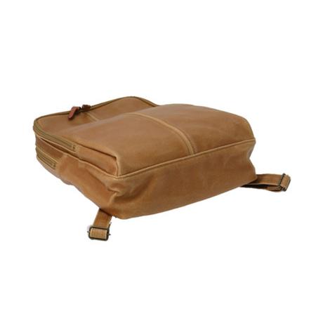 ふるさと納税 レトロリュック (No.4990-24) キャメル / 木和田 リュック リュックサック 2層式 仕分け収納 白化合皮 ポケット ペットボトルホル.. 兵庫県豊岡市の画像
