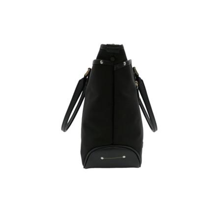 ふるさと納税 エビータビジネストート (No.5025-01) ブラック / 木和田 トートバッグ ビジネス 軽量 撥水 ナイロン ショルダーベルト付き パソコ.. 兵庫県豊岡市の画像
