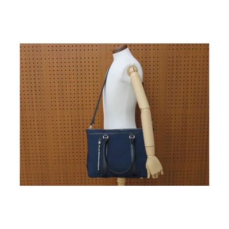 ふるさと納税 エビータビジネストート (No.5025-60) ネイビー / 木和田 トートバッグ ビジネス 軽量 撥水 ナイロン ショルダーベルト付き パソコ.. 兵庫県豊岡市の画像