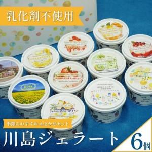 ふるさと納税 ジェラート 120ml 6個 セット 詰め合わせ 【 】 徳島県