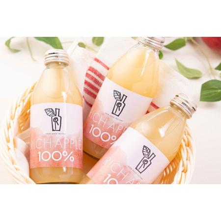 ふるさと納税 【定期便3ヶ月】RICH APPLE りんごジュース12本セット（250ml×12本×3回）【飲料類 果汁飲料】 青森県弘前市_3