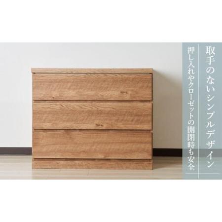 ふるさと納税 80cm幅3段(奥浅タイプ40cm) 押し入れ 収納 キャスター 収納 引き出し 棚 収納棚 おしゃれ 幅80cm 奥行40cm 高さ67cm スフレ(ナチ.. 福岡県大川市_4