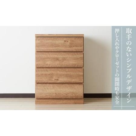 ふるさと納税 60cm幅4段(奥浅タイプ40cm) 押し入れ 収納 キャスター 収納 引き出し 棚 収納棚 おしゃれ 幅60cm 奥行40cm 高さ86cm スフレ(ナチ.. 福岡県大川市_4