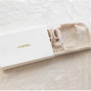 ふるさと納税 HOPPL(ホップル)ニューボーンニットセット(手編みオーガニックコットン使用)【1628338】 大阪府和泉市の画像
