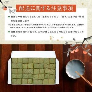 ふるさと納税 保存料無添加【柿の葉すし】20個入り（さば）［KW3］ 和歌山県九度山町の画像