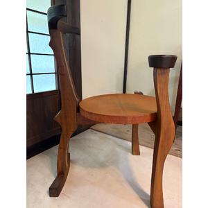 ふるさと納税 忍野工房　手作り家具「アームチェア（右肘掛け）」 山梨県忍野村