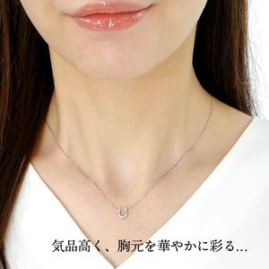 ふるさと納税 【即納】Pt900 ダイヤ バテイペンダント（0.1ct） 325713 山梨県甲府市の画像