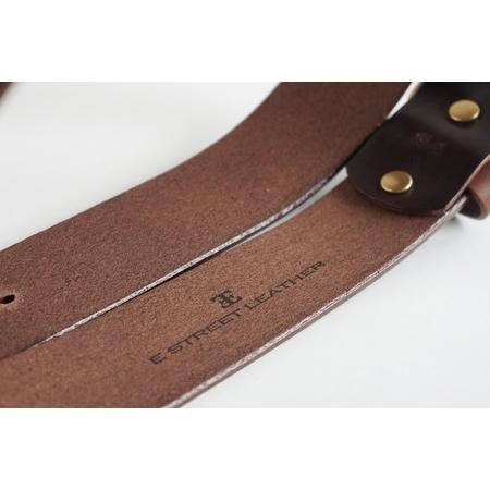 ふるさと納税 E STREET LEATHER ホーウィン・クロムエクセル 4cm幅 レザーベルト ブラウン（38インチ 96.5cm） 【star007-5-01】 岡山県真庭市の画像