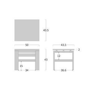 ふるさと納税 旭川家具 MUKU工房オリジナル ノキ サイドテーブル 北海道ナラ_04910 北海道旭川市_4
