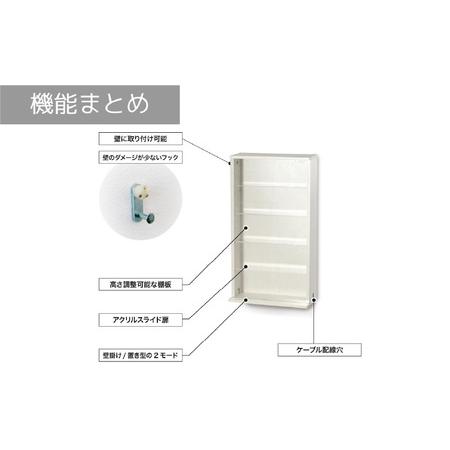 ふるさと納税 【BIBILAB】アクスタマンション（LBR-380M-WW） - 壁に取り付けられる空中コレクションケース 大阪府東大阪市の画像