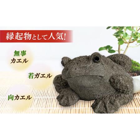 ふるさと納税 工芸品 来待石製カエル 6寸 島根県松江市/来待石灯ろう協同組合[ALAN008] 工芸品 工芸品 島根県松江市_1