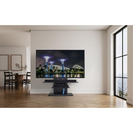 ふるさと納税 朝日木材 キャスター付きフロアスタンド690　アッシュグレー×ブラック≪WS-C690-AG≫テレビスタンド TVスタンド テレビラック.. 愛知県豊橋市_2