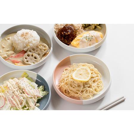 ふるさと納税 すくいやすい器(大) 4色セット 19cm 大阪府泉佐野市の画像