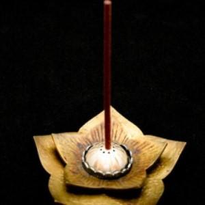 ふるさと納税 【金工】香立て「花」 石川県金沢市_1