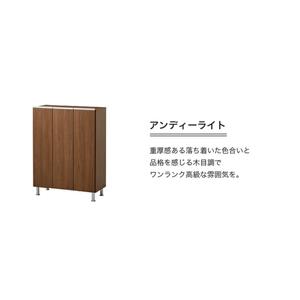 ふるさと納税 シューズボックス 【リアル 75 LO】 アンディーライト_シューズボックス リアル 75 LO 大川家具 アンディーライト 靴箱 靴 収納 .. 福岡県久留米市_3