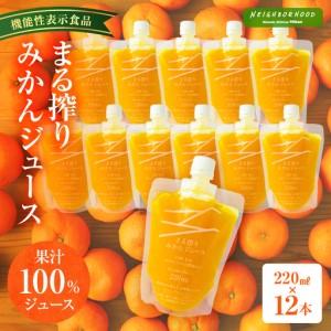 ふるさと納税 宮崎県産 まる搾りみかんジュース 220ml×12本 みかん 温州みかん みかんジュース まる搾り β-クリプトキサンチン 機能性表示.. 宮崎県宮崎市