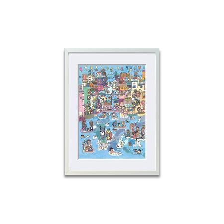 ふるさと納税 アート作品「水の都・ヴェネチア」(小) [169009] 絵画 インテリア アート 芸術品 美術品 東京都渋谷区