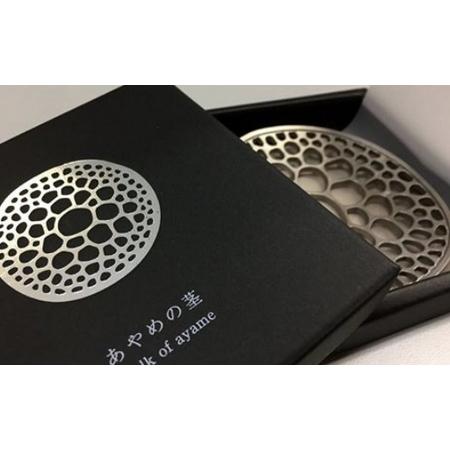 ふるさと納税 自然をモチーフとしたステンレス鋳物花器「あやめの茎 stalk of ayame」_F032 山形県長井市の画像