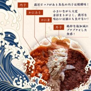 ふるさと納税 【訳あり】☆蟹の宝石箱☆オオズワイガニメス甲羅盛3個 蟹 京都府京丹後市_1