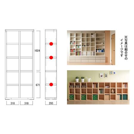 ふるさと納税 【キャナルオーク】シェルフ FBC 75T（W743 D297 H1800粍）書物棚 納める棚 肌理 為し遂げる品 棚【46-2【6】】 岐阜県下呂市