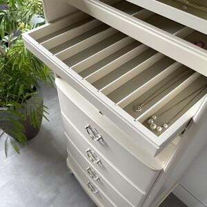 ふるさと納税 松永工房 Continue ジュエリーチェスト ホワイトカラー クラシック エレガント アンティーク調家具 木製 アクセサリー 宝石 時計 .. 静岡県静岡市の画像