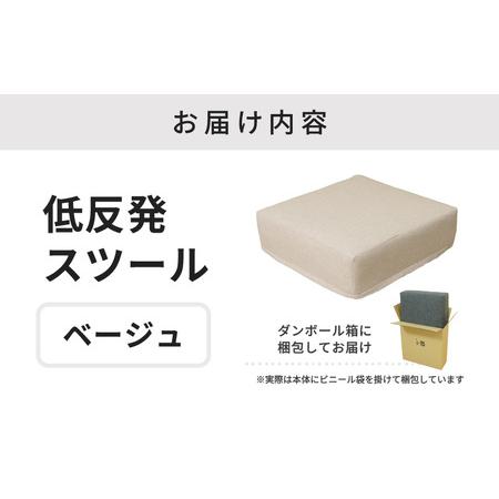 ふるさと納税 【ベージュ】低反発スツール ニーノ ／ ゆったり デザイン マットレス オットマン [aw055-a011_04] 福井県あわら市の画像